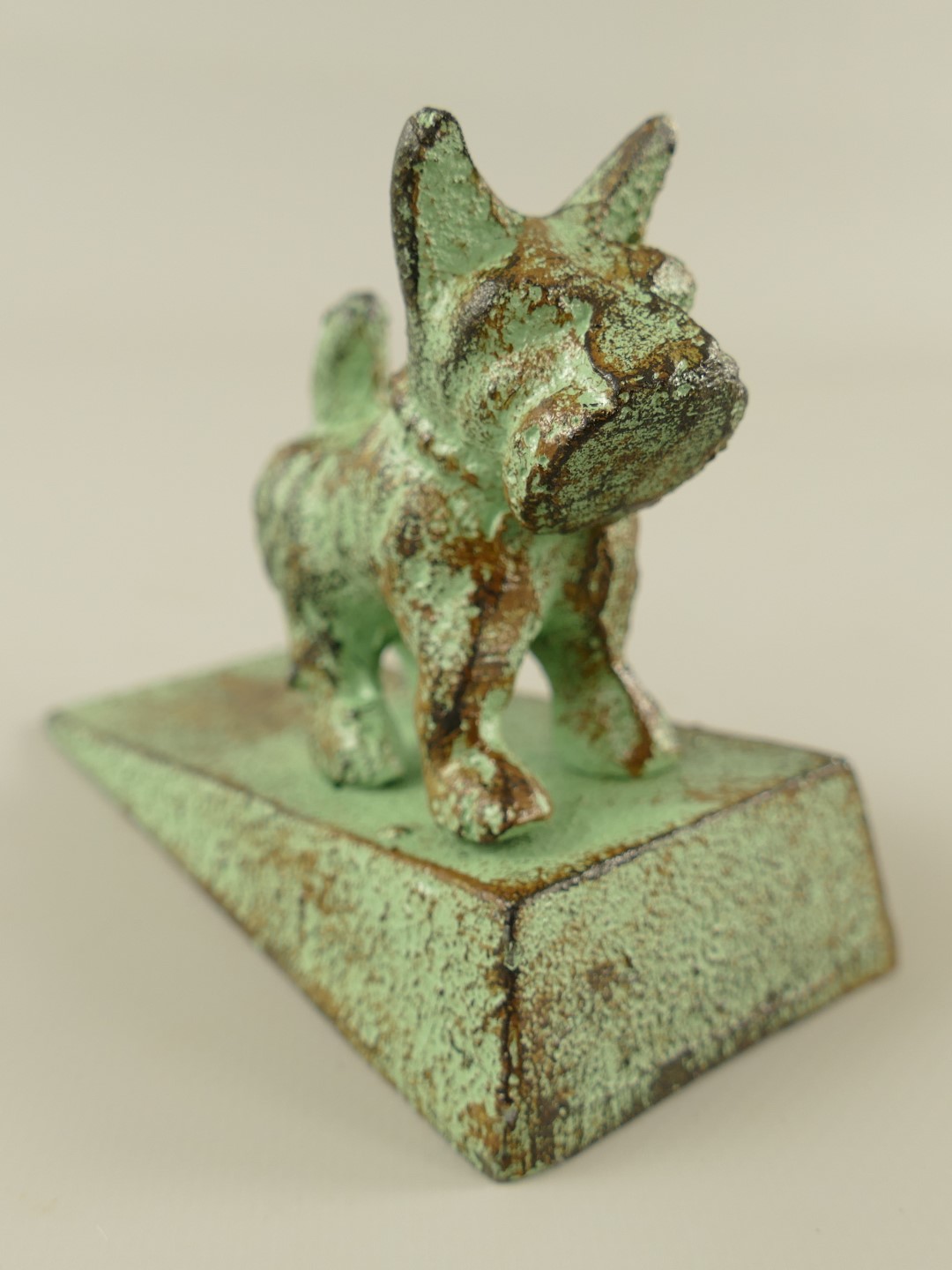 Türstopper Hund Gußeisen farbig H.9cm