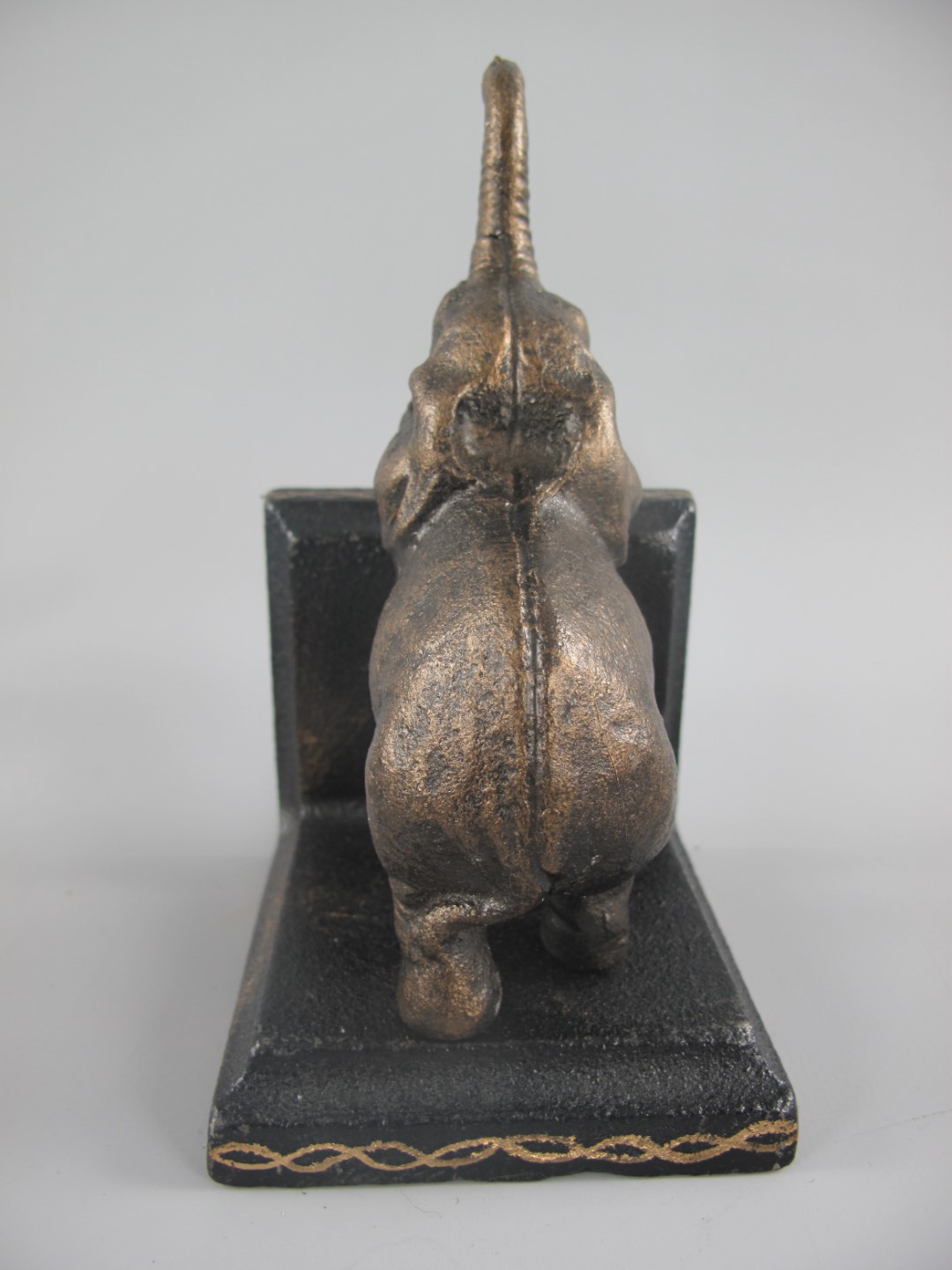 Buchstürzen ELEFANT Set/2 Eisen schwarz H.15cm SET