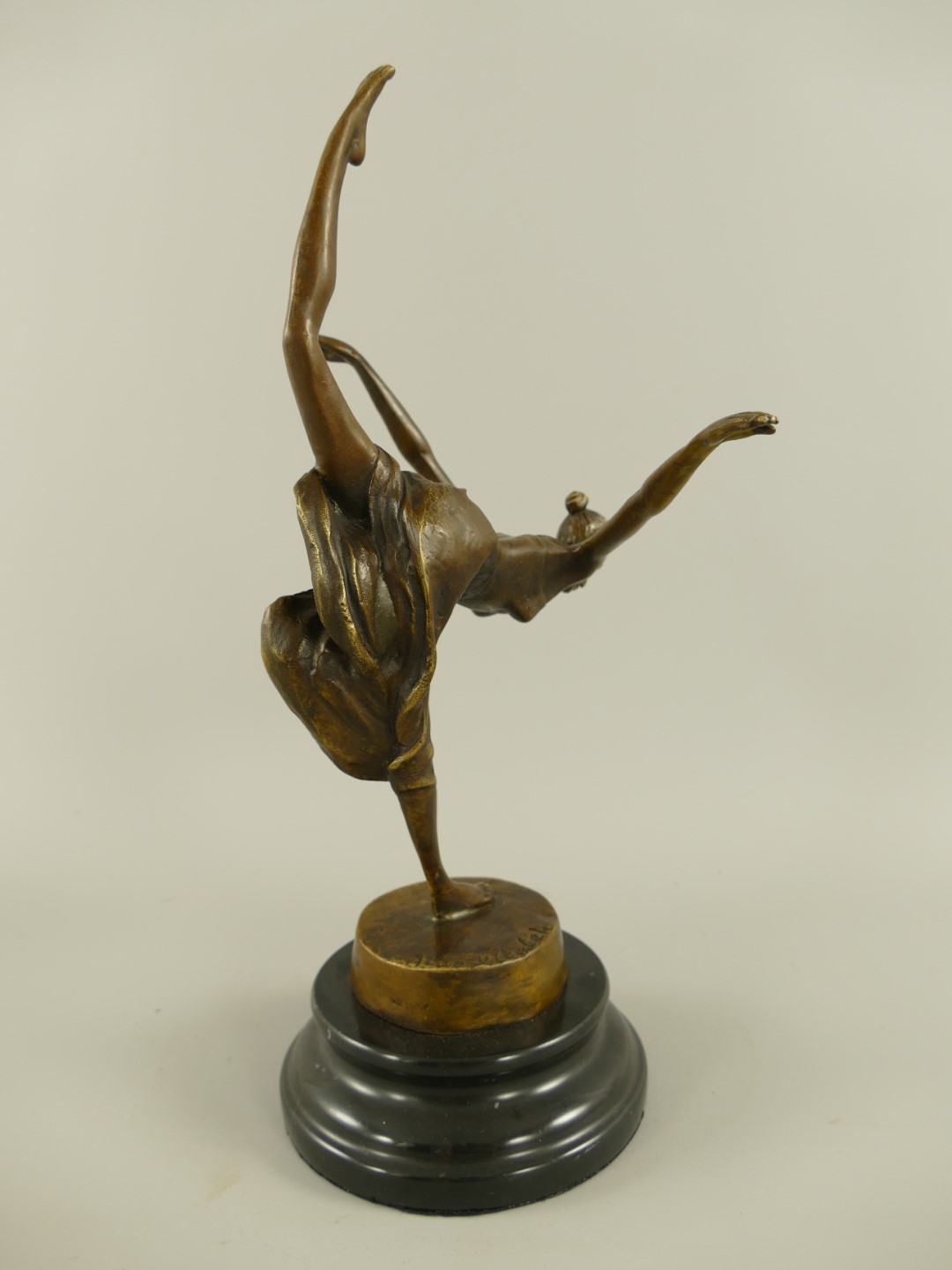 Figur Bronze Tänzerin H.33x16cm