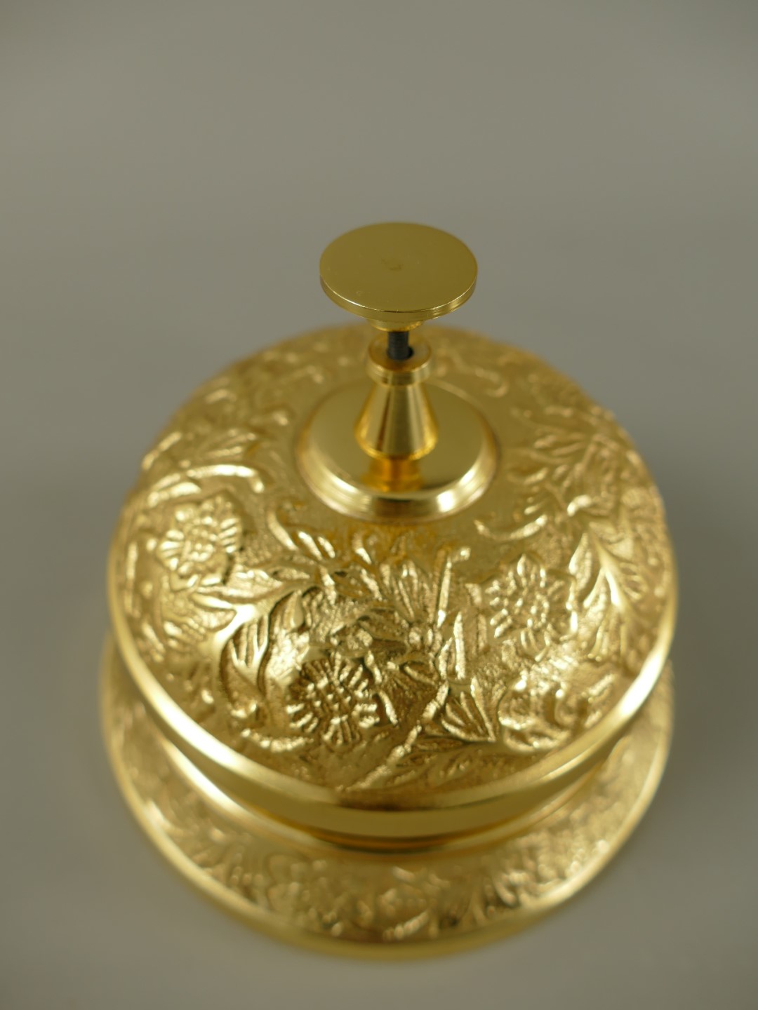Hotelglocke Messing GOLD farbig H.10-D.12cm