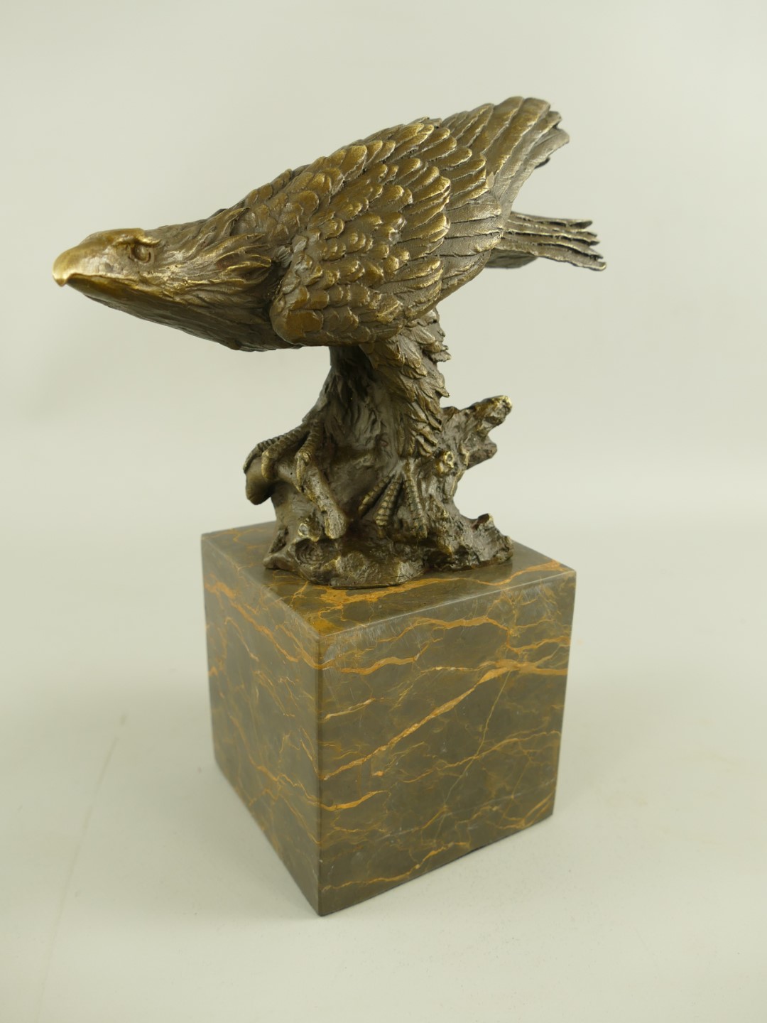 *RAUS*PREIS* Figur Bronze Adler H.25x20cm
