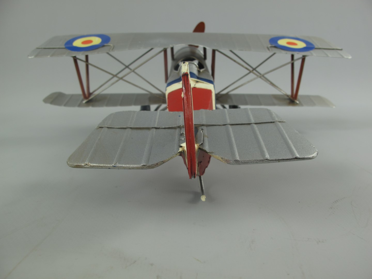 *ANG./SEPT. Flugzeug Antik Eisen L.30x32x11cm