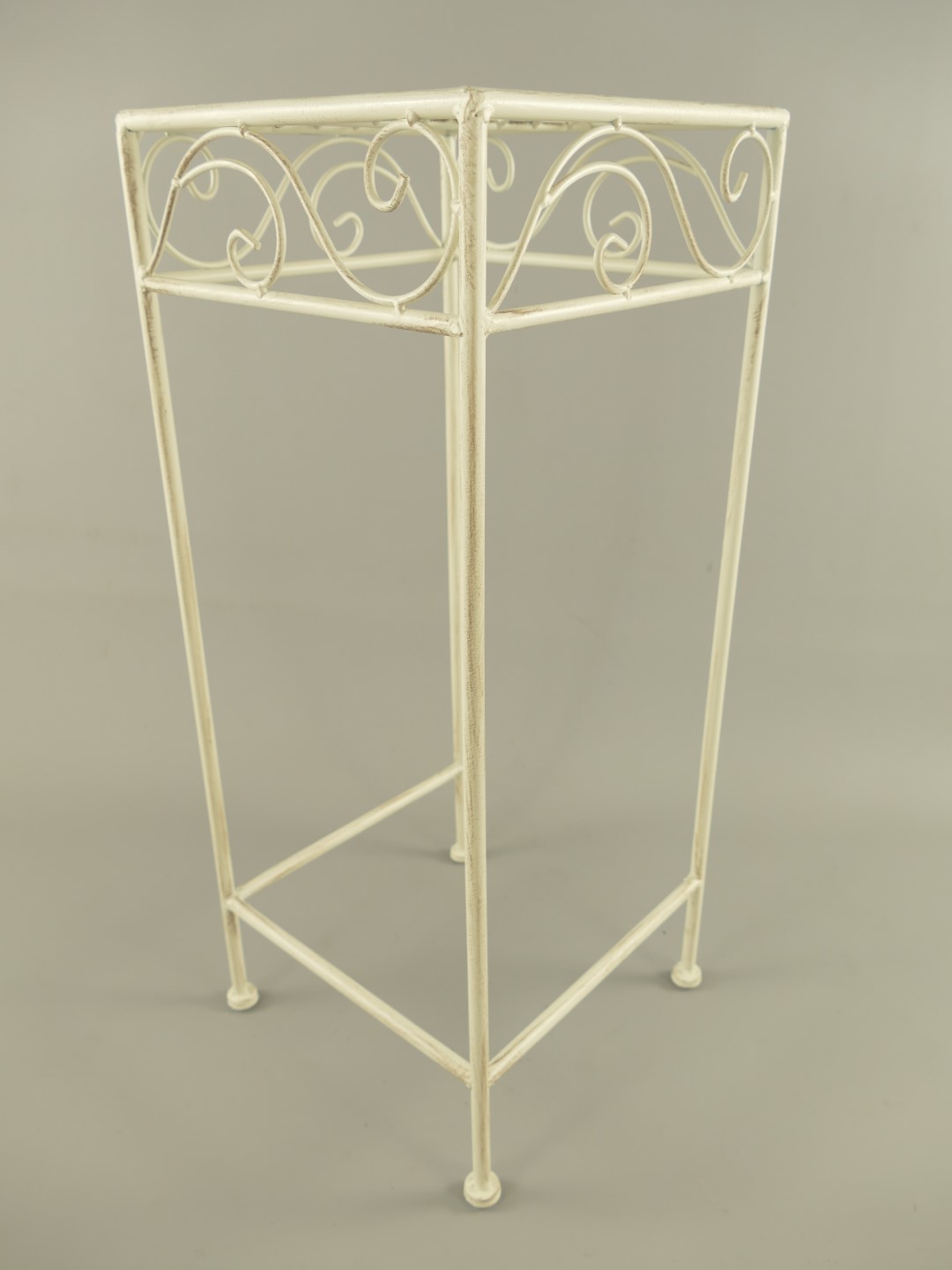 Tisch Eisen rustikal weiss Set/3 H.50-70cm
