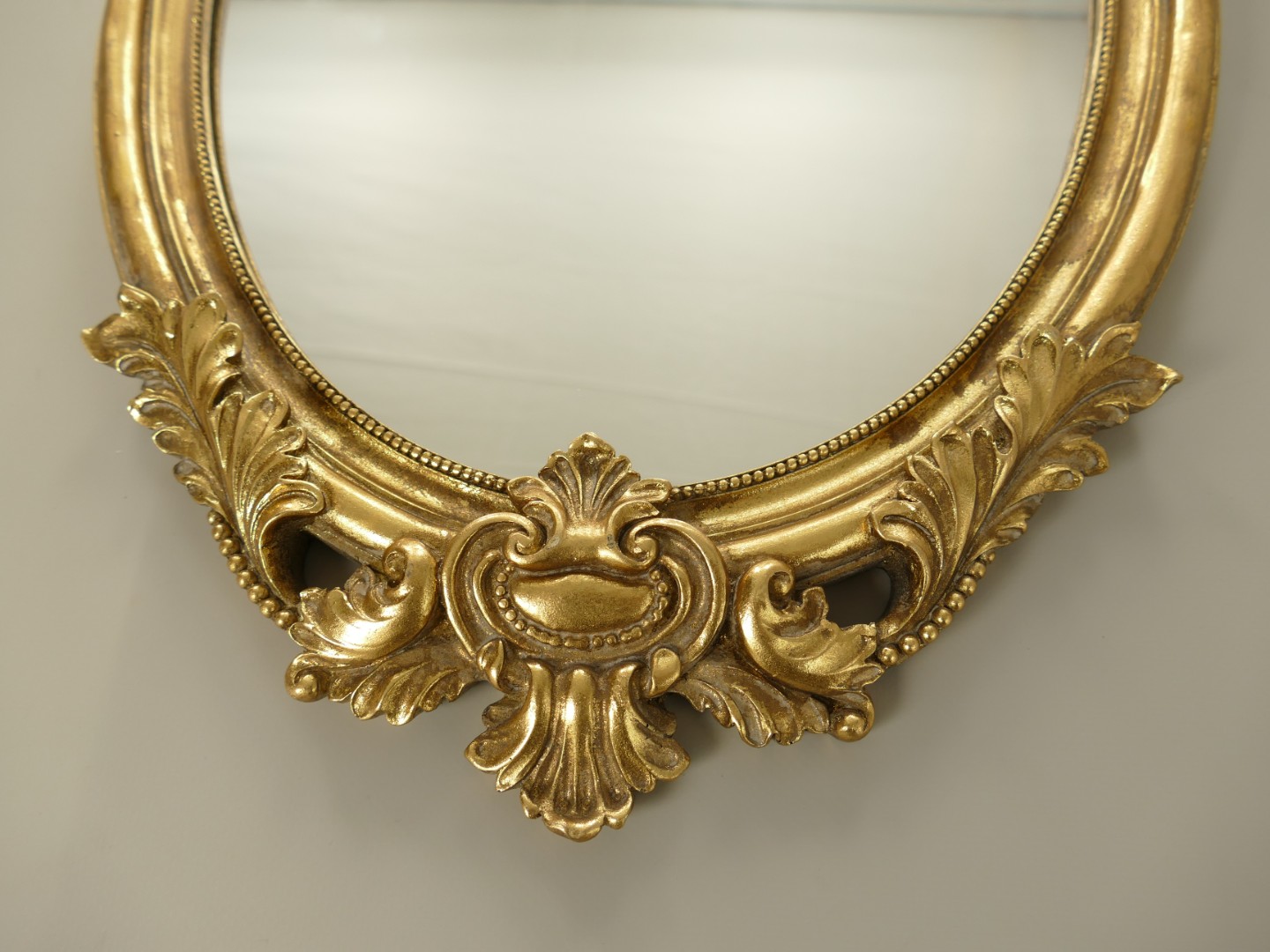 Wandspiegel Engel Polystein GOLD farbig H.58cm