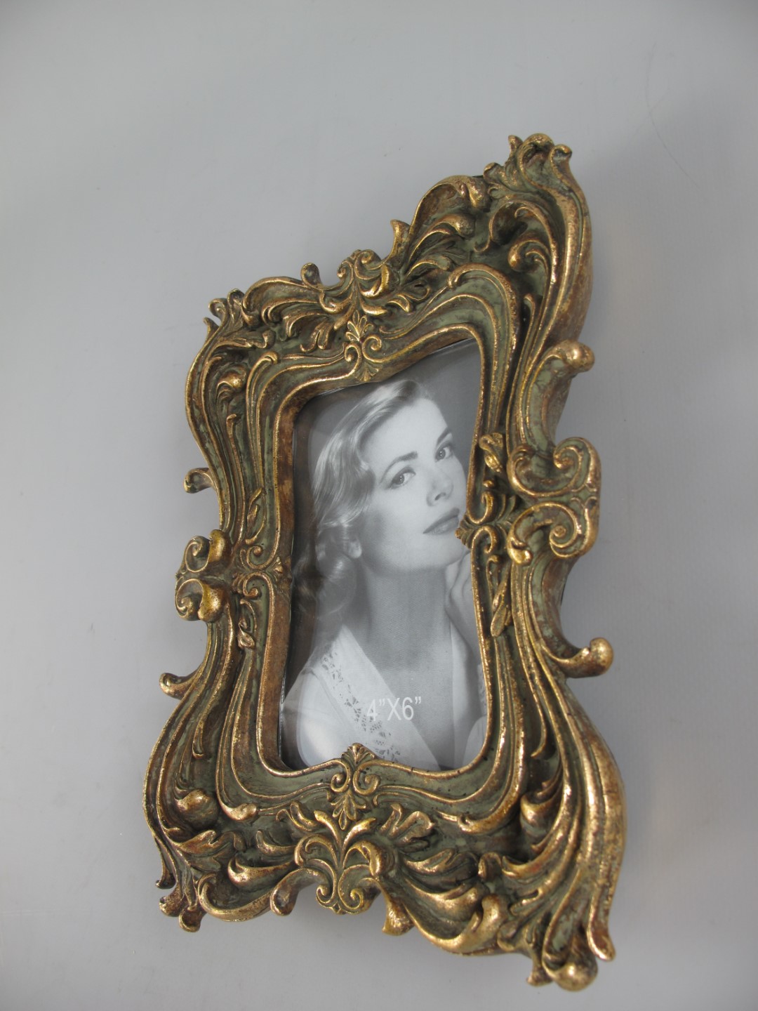 Bilderrahmen(10x15) GOLD Polystein H.25x19cm