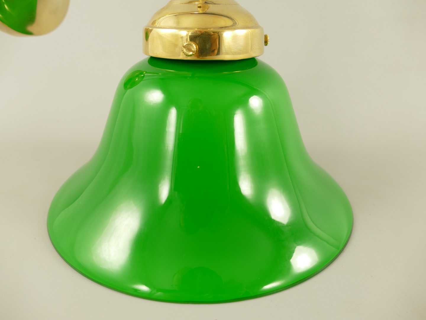 Wandlampe(E14) Messing Schirm(162.090G) H.23cm
