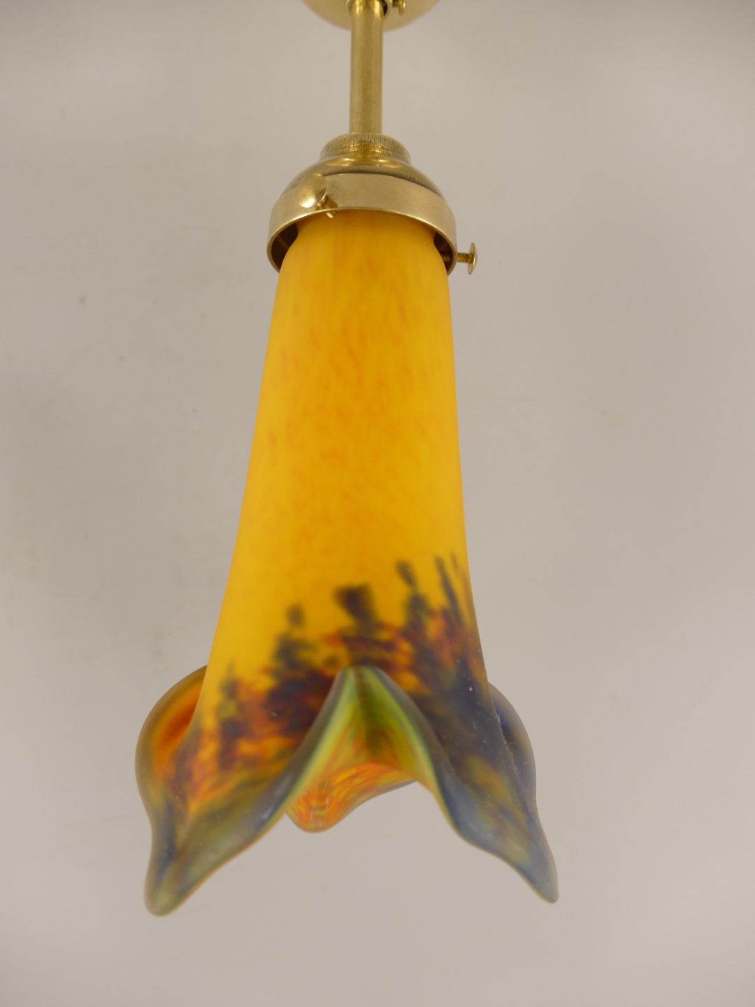 *ANG. Schirm/Lamp(E14) Messing (111.166-0M) H.30cm