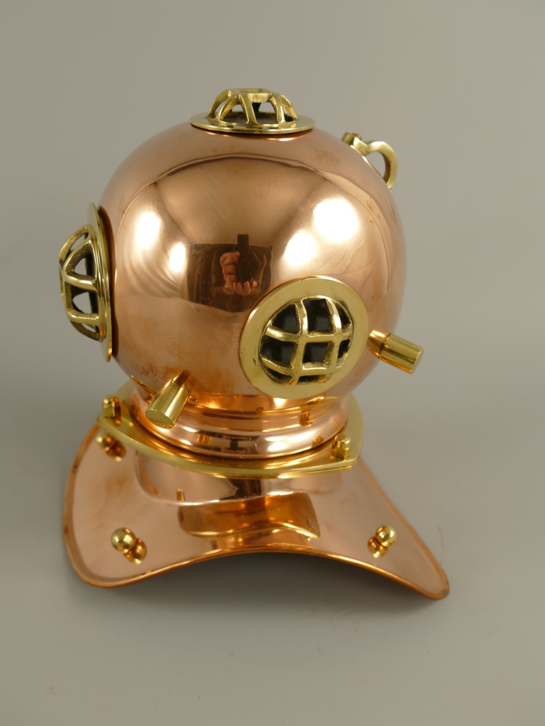 Taucherhelm Kupfer H.20cm