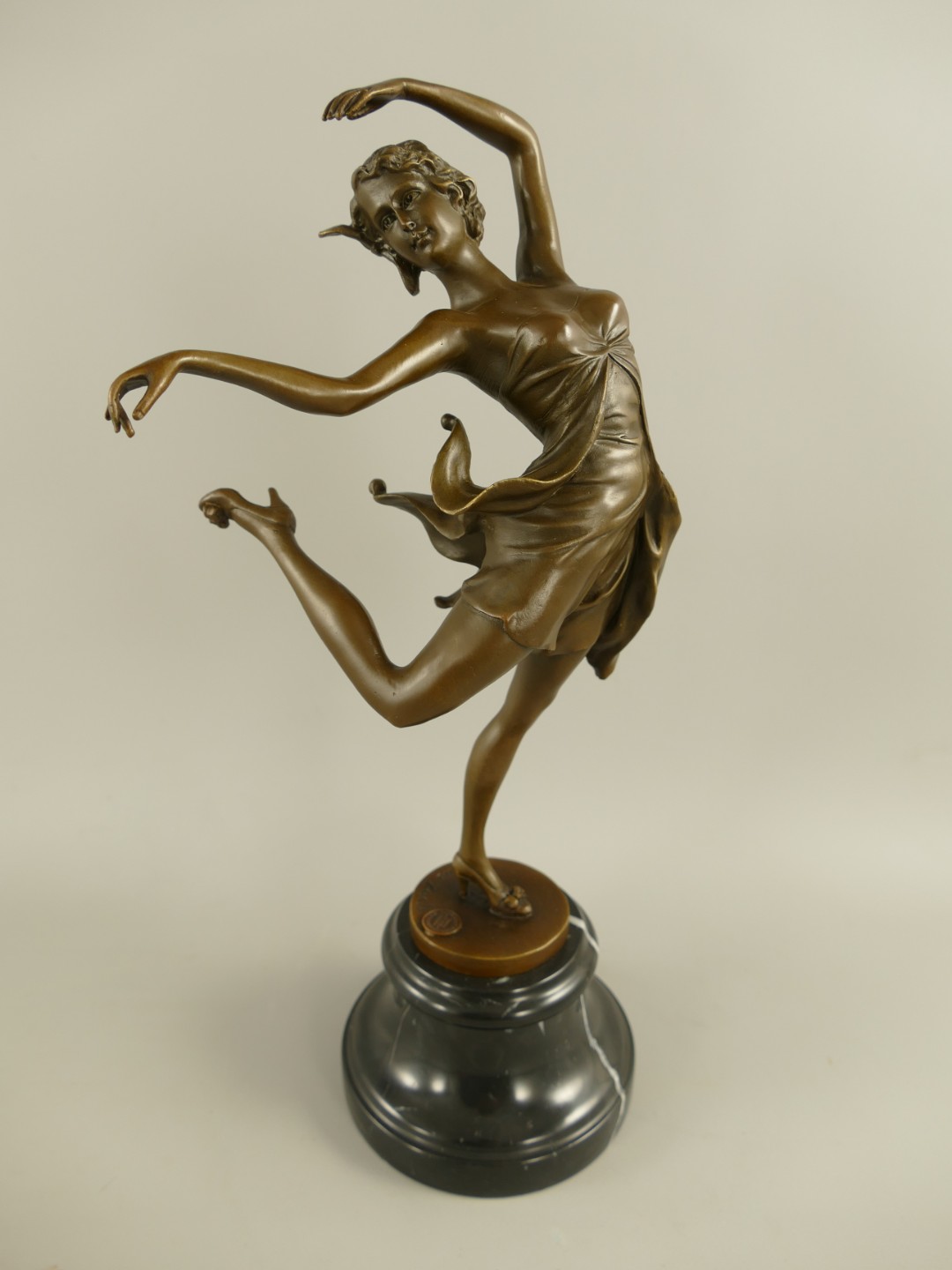 Figur Bronze Ballerina H.38x16x12cm