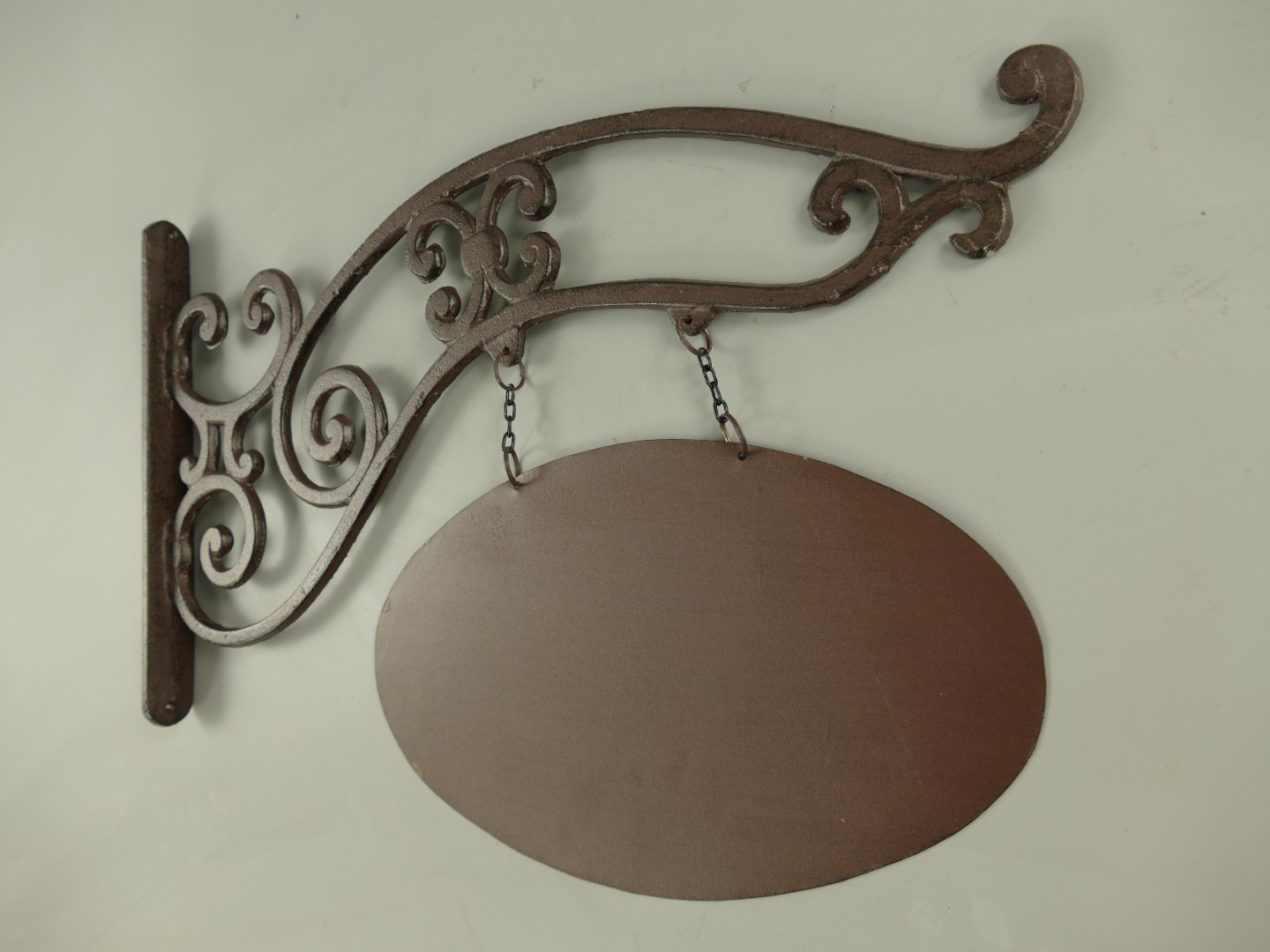 Wandschild Eisen rustikal braun L.57x40cm