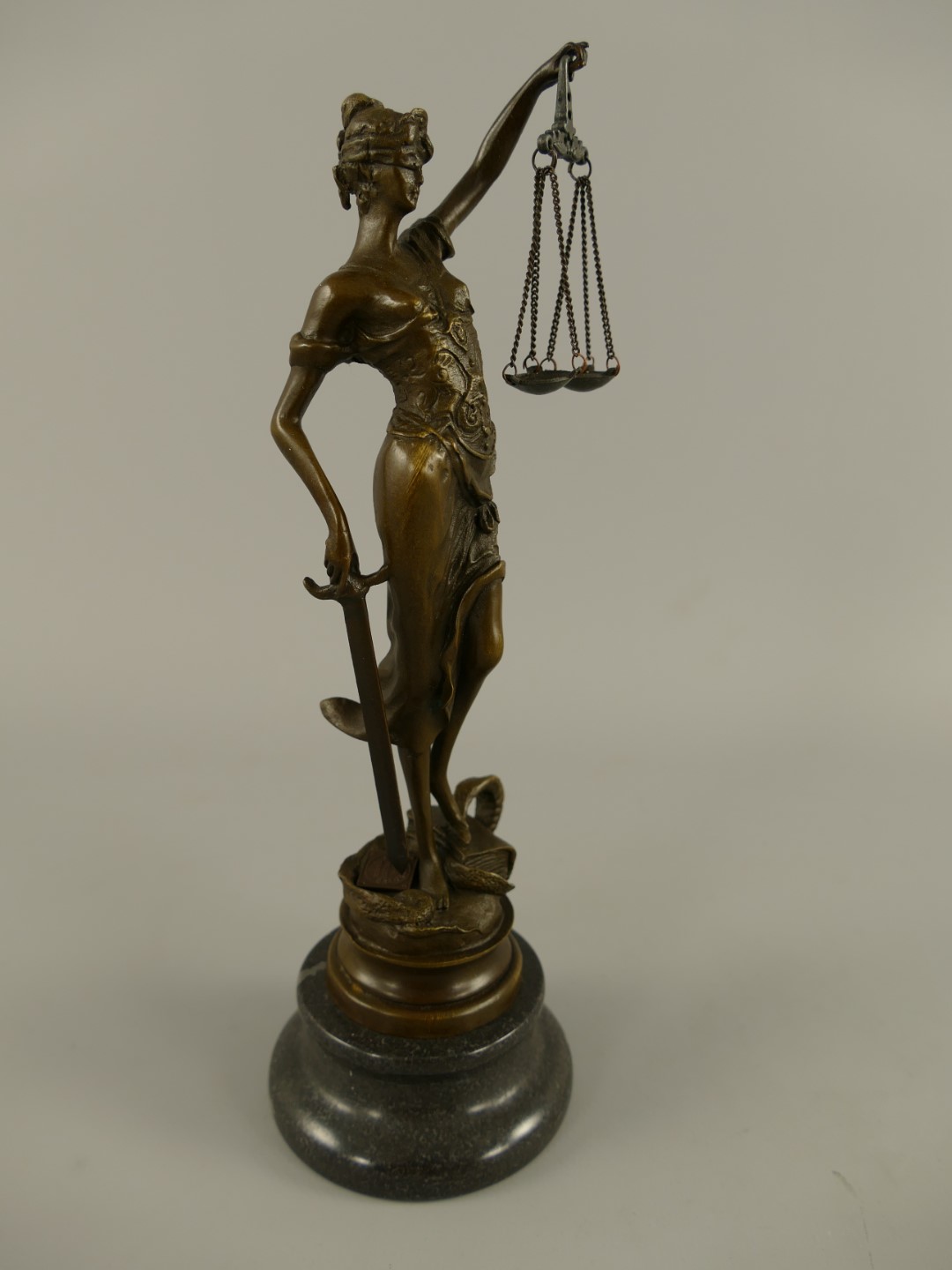 Justitia Bronze H.23x8cm