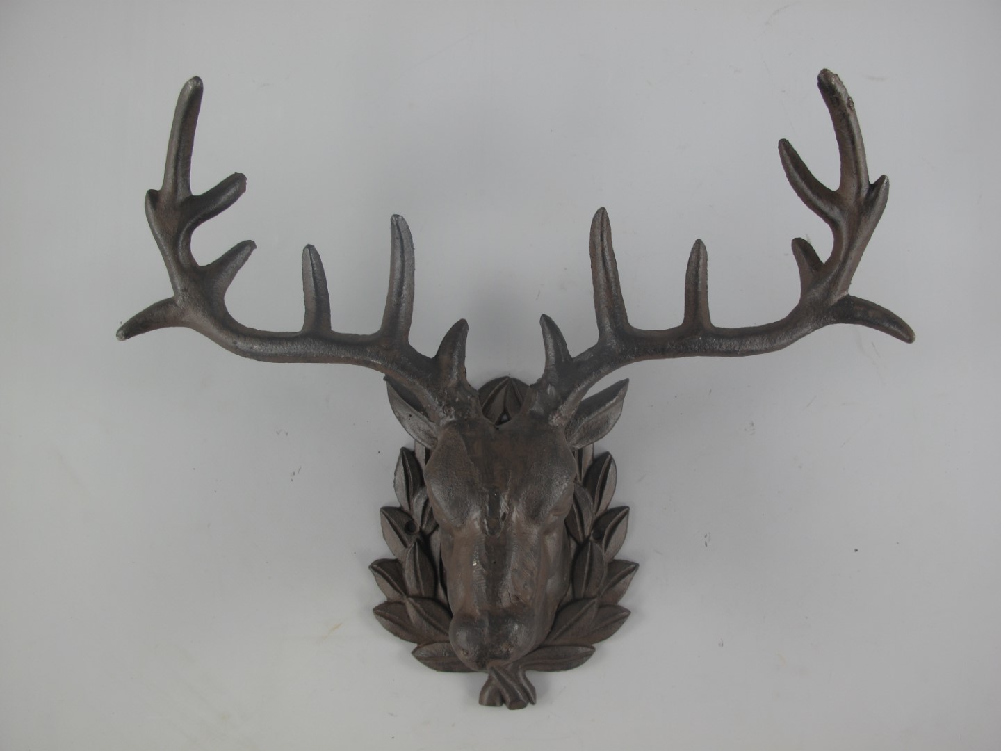 Hirschkopf Eisen rustikal H.35cm