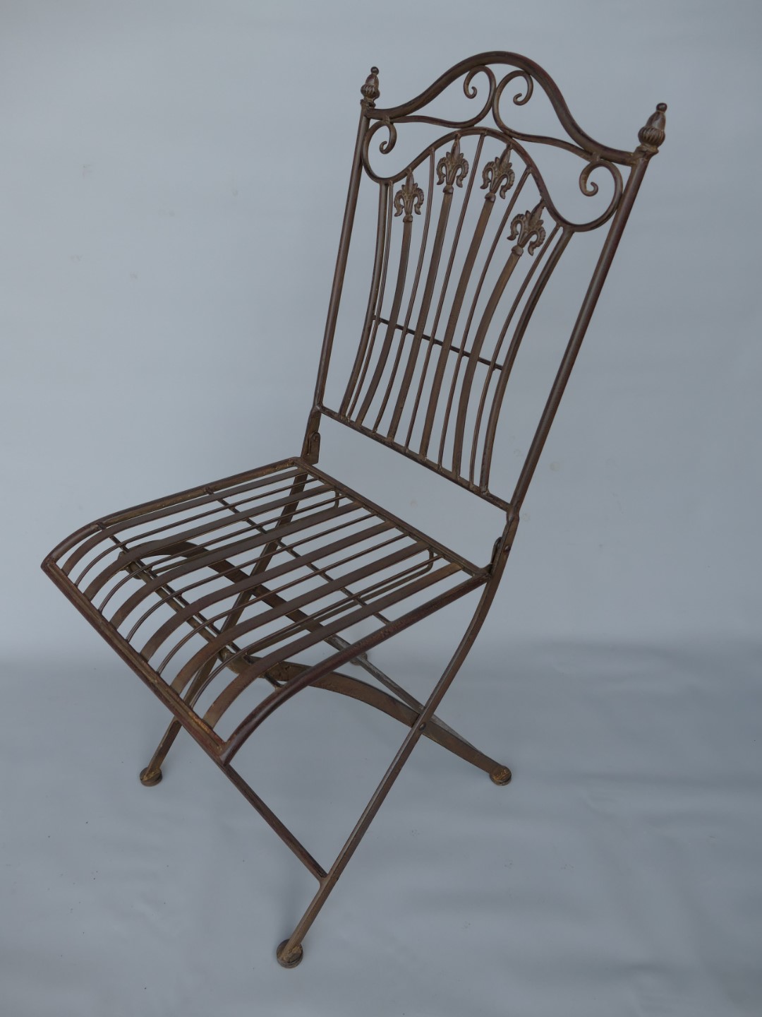*NT 2xStuhl/Tisch(70) H.95cm Eisen rust. BRAUN!!!
