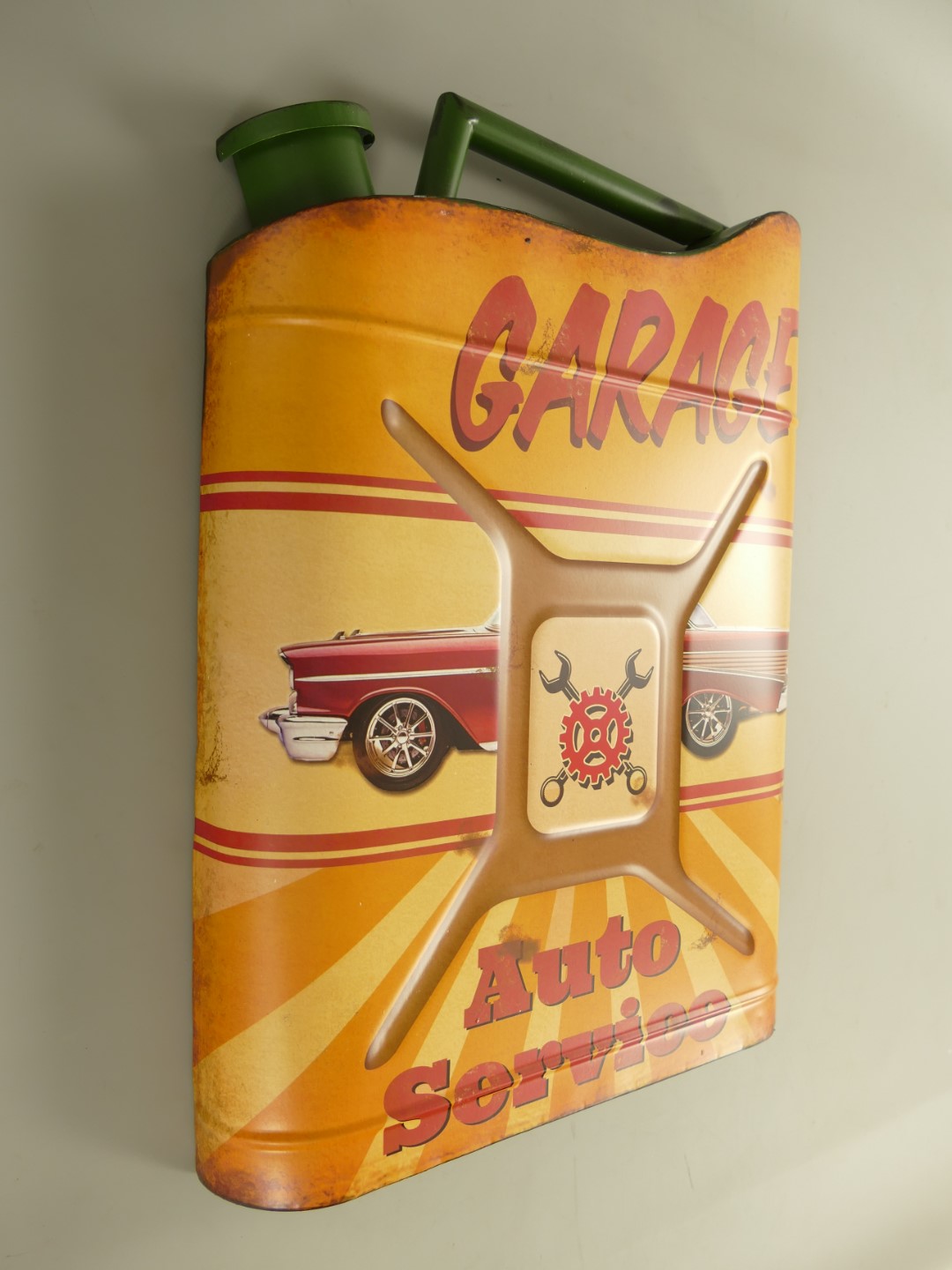 Wandschild(Gestanzt) Kanister Garage H.45cm
