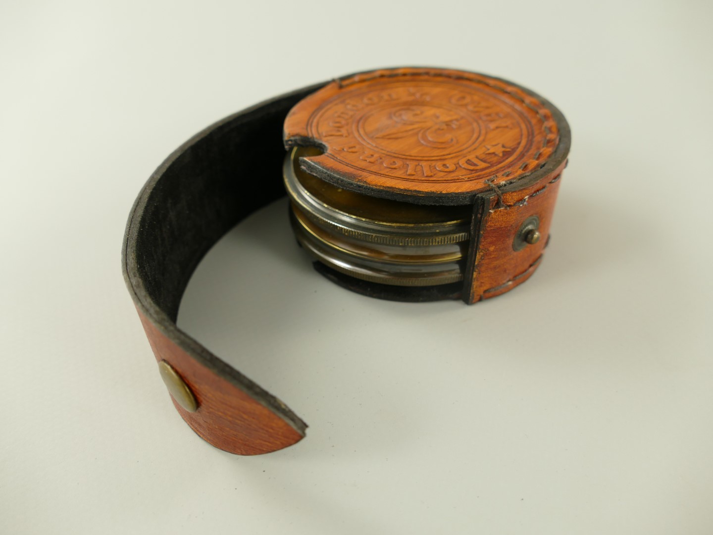 Kompaß Messing brüniert D.8x2cm