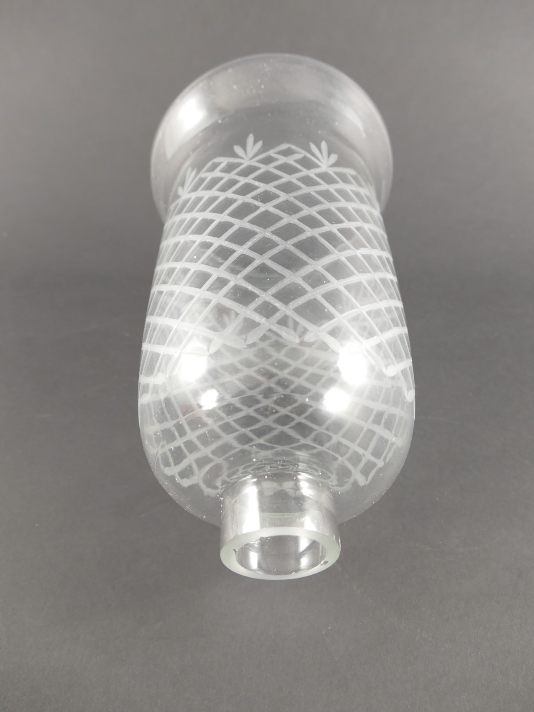 Windlicht GLAS!!! geschliffen H.23x15cm