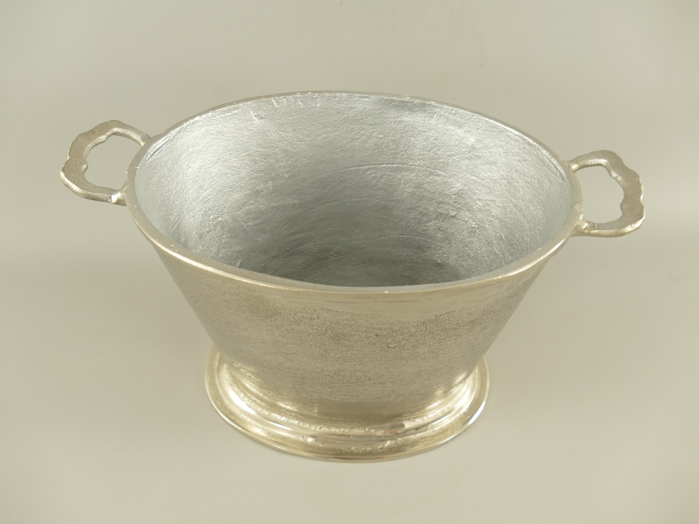 RAUS*PREIS Wein/Sektkühler Alu vernickelt H.25cm