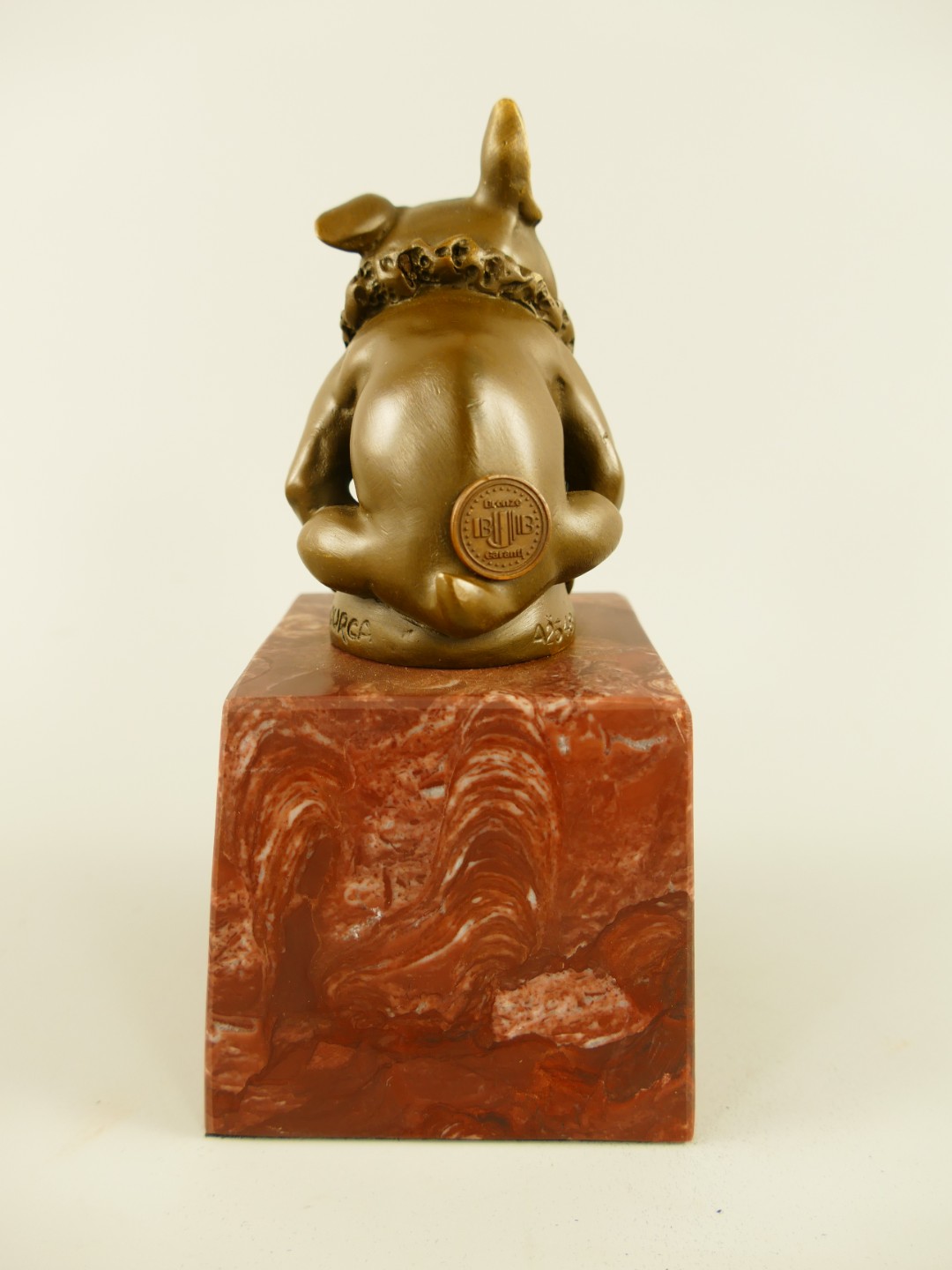 Figur Bronze Hund H.16x8cm