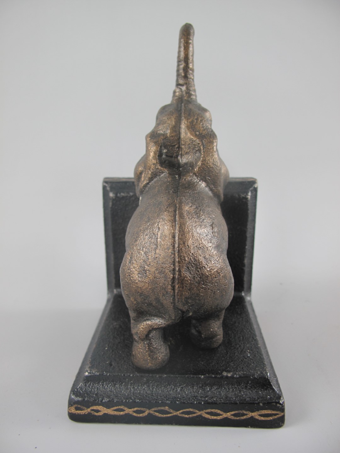 Buchstürzen ELEFANT Set/2 Eisen schwarz H.15cm SET