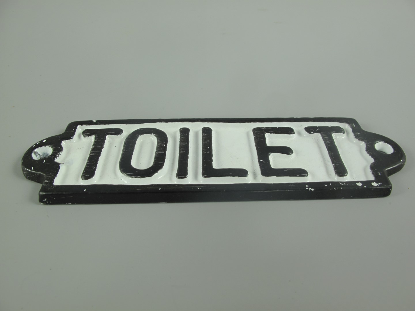 Schild TOILET rustikal Eisen L.18x5cm