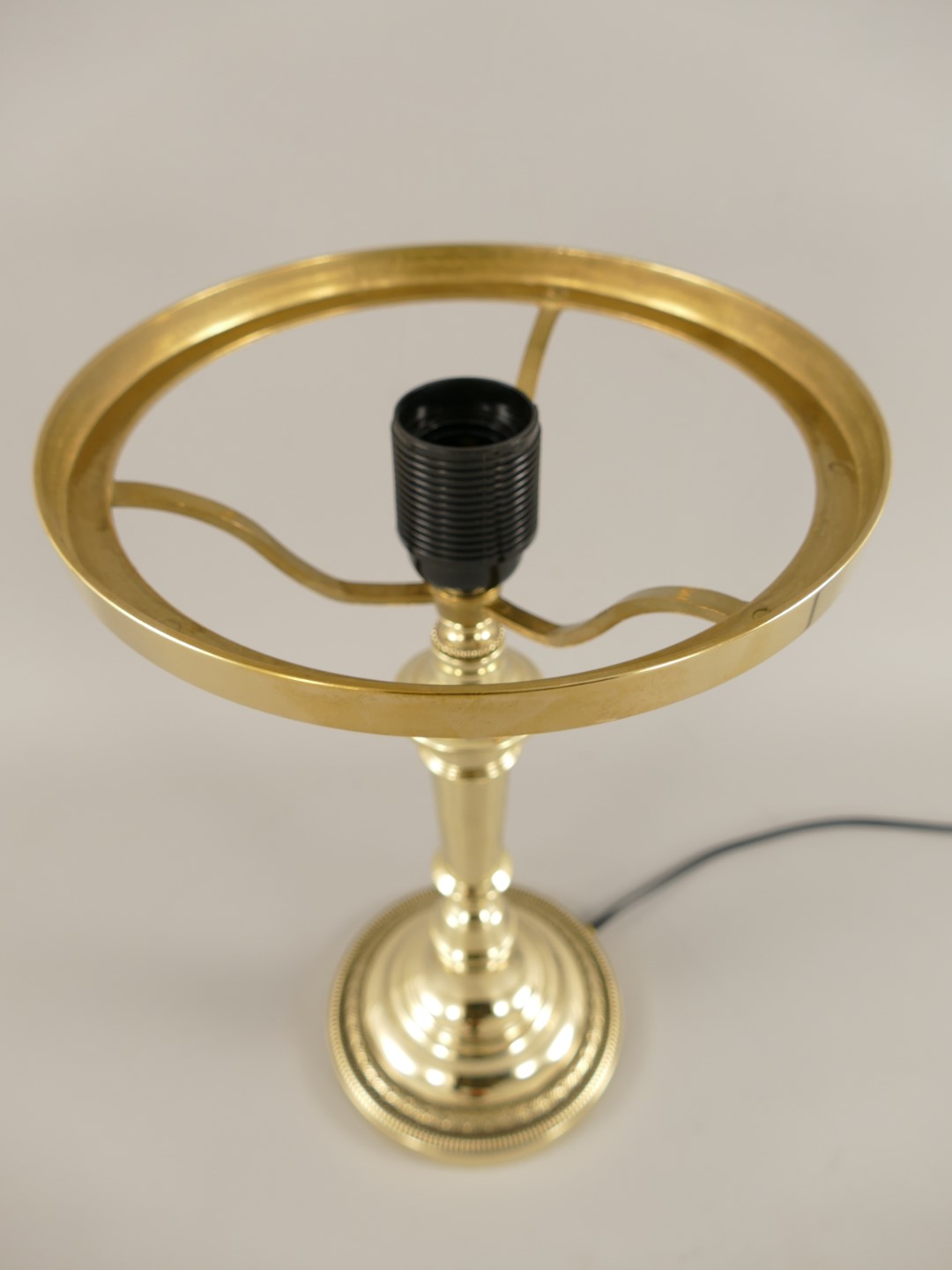 Pilzlampe IMPERO FUSS!! Messing (OHNE GLAS) H.28cm