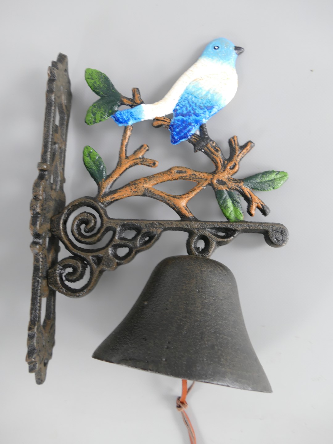 *NT Wandglocke Gußeisen Vogel H.30cm