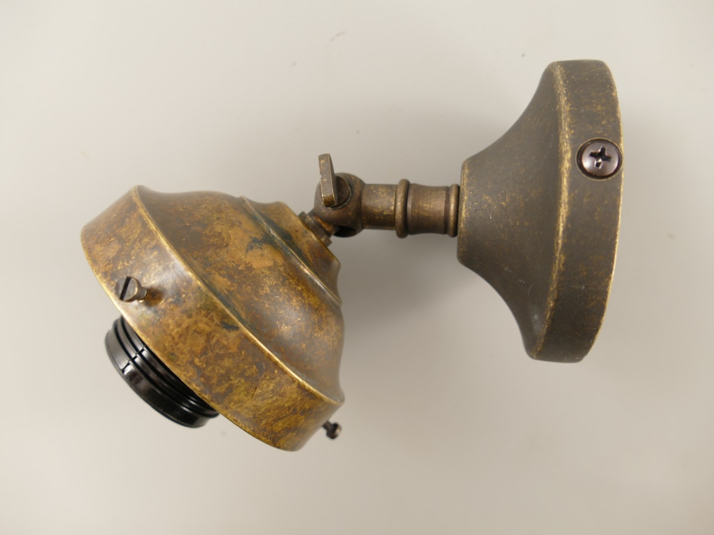 Deckenhalter E27 Mes./brün. o. Schirm Gh.8!-H.14cm