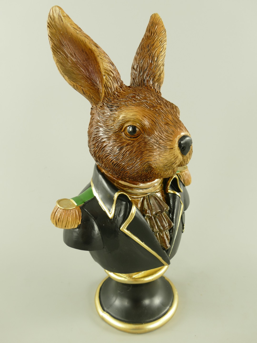 Figur Polystein Kaninchen farbig H.35x20x12cm