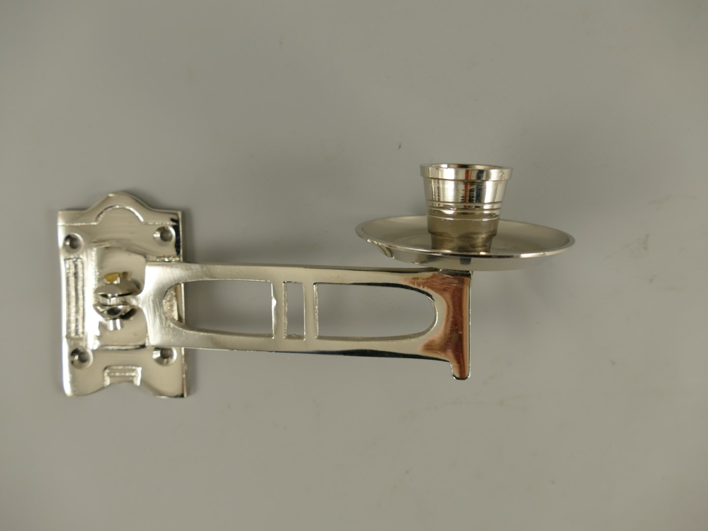 Klavierleuchter vernickelt L.18x9cm
