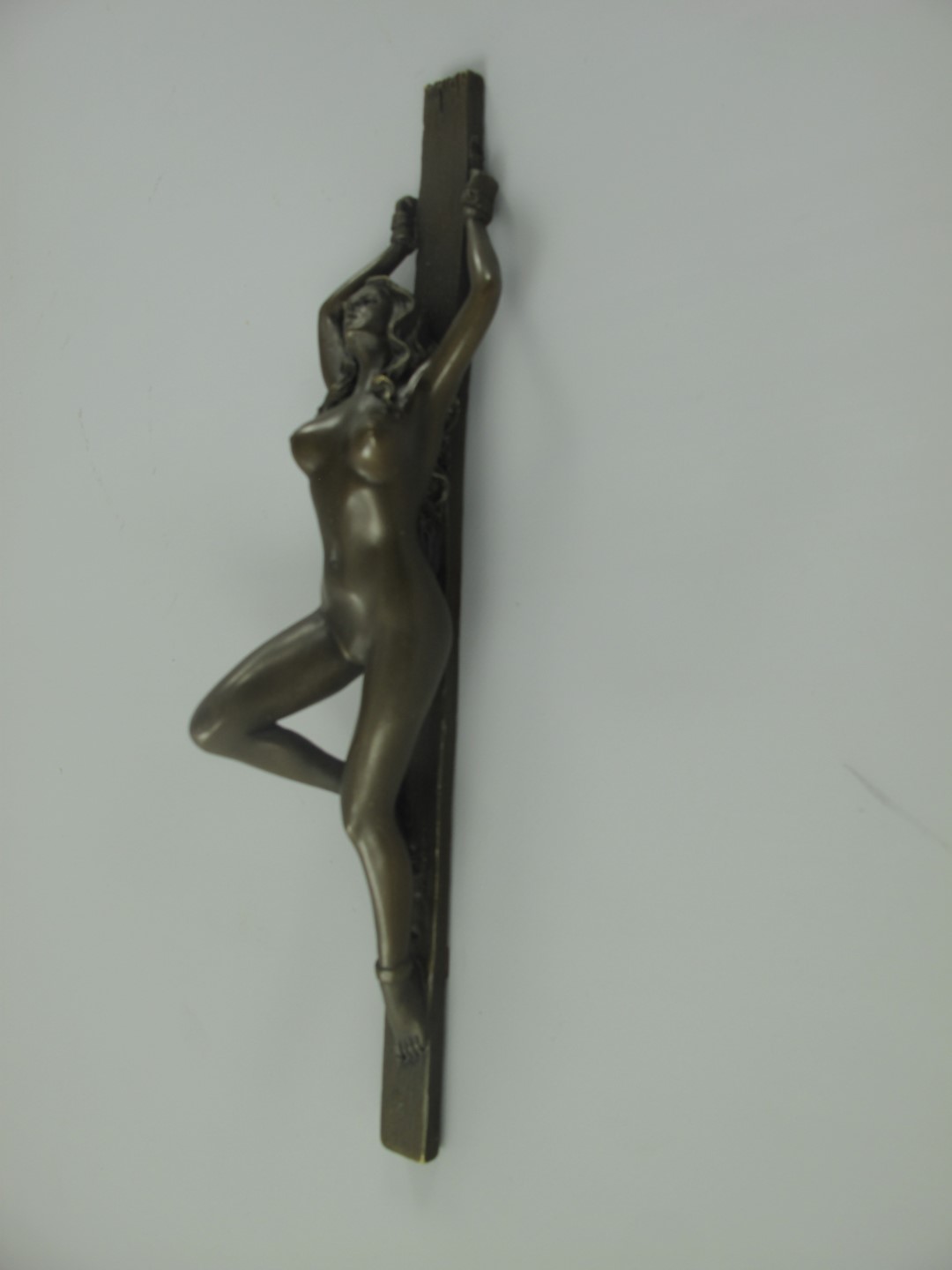 Figur Bronze Liegende Frau H.28x6cm