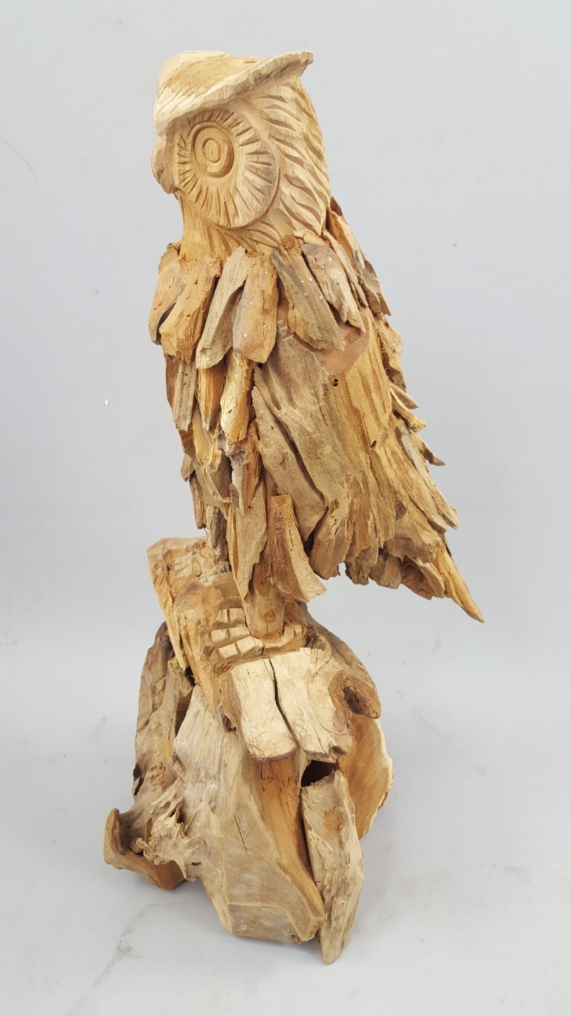 (*) *NT Uhu Teak H.58-60cm