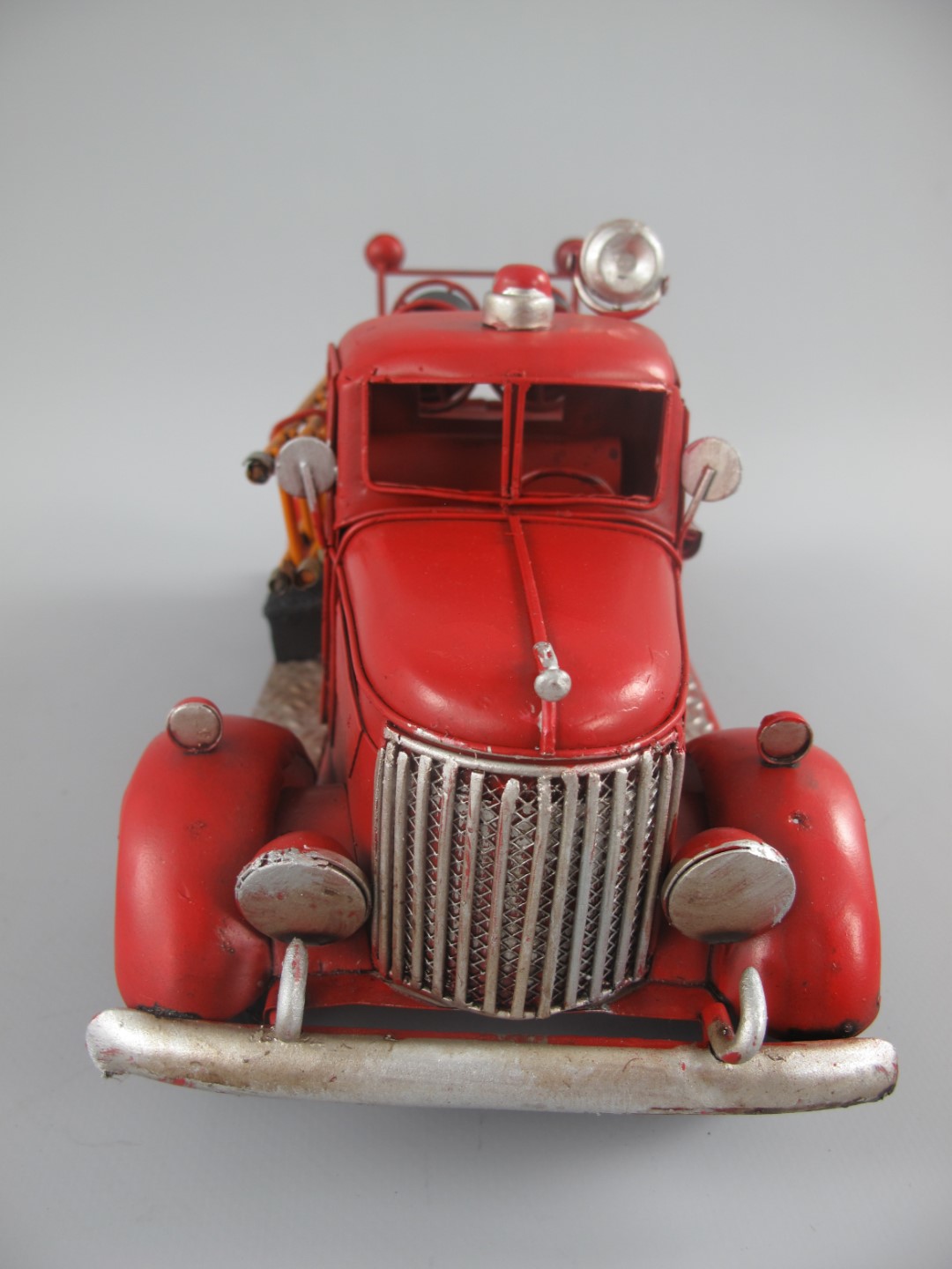 Feuerwehrwagen Antik Eisen L.30x14x12cm