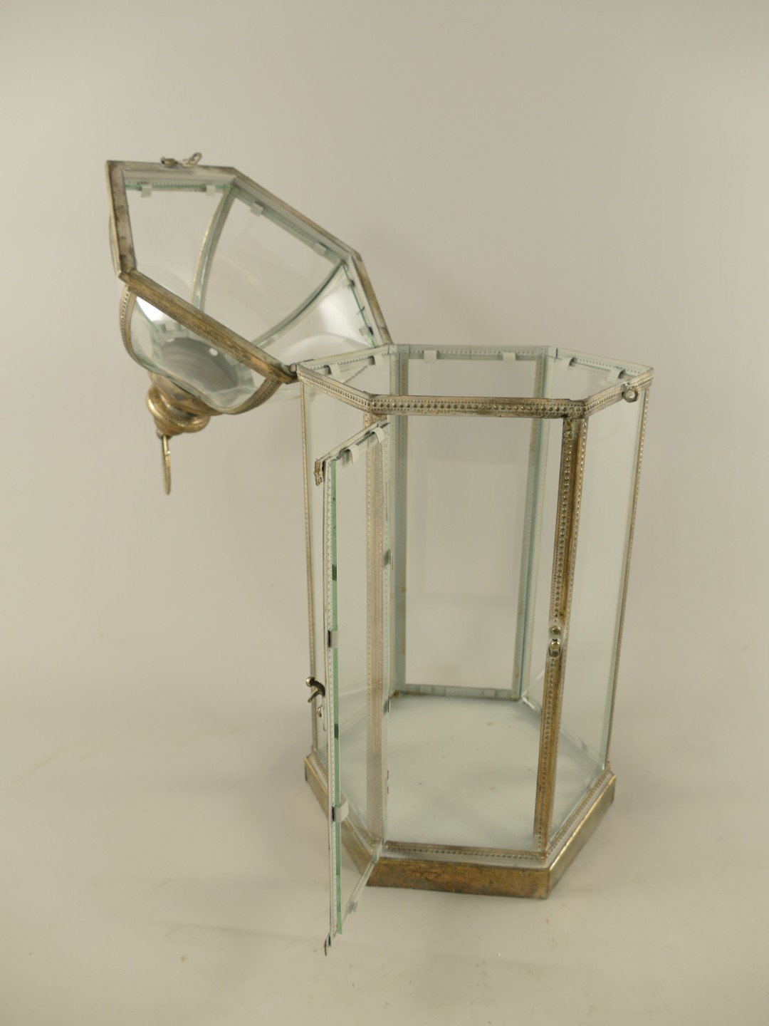 (*)Laterne Eisen rustikal farb. Set/3 H.31/43/60cm