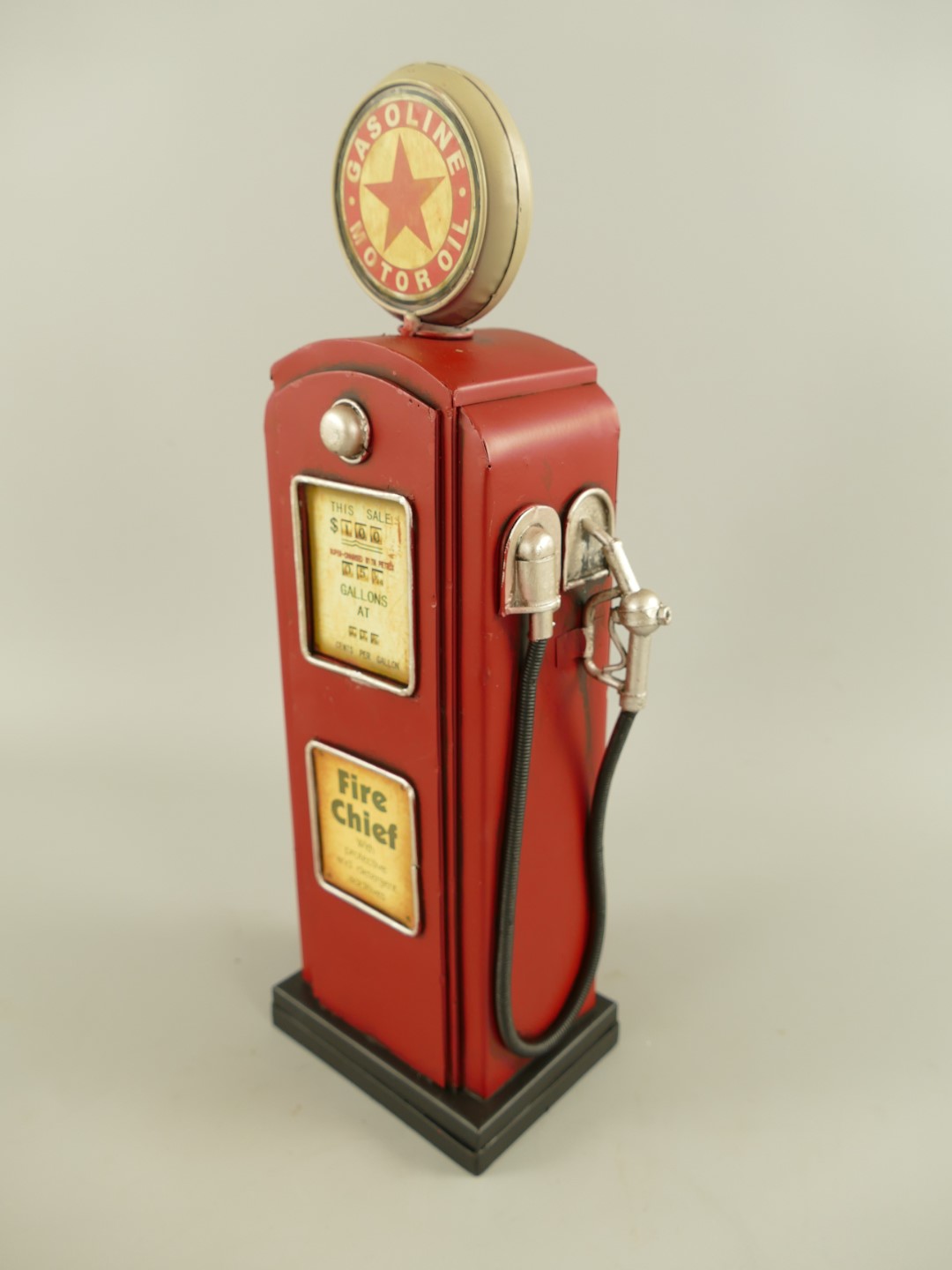 Tankstelle spardose Antik Eisen H.36x12x8cm