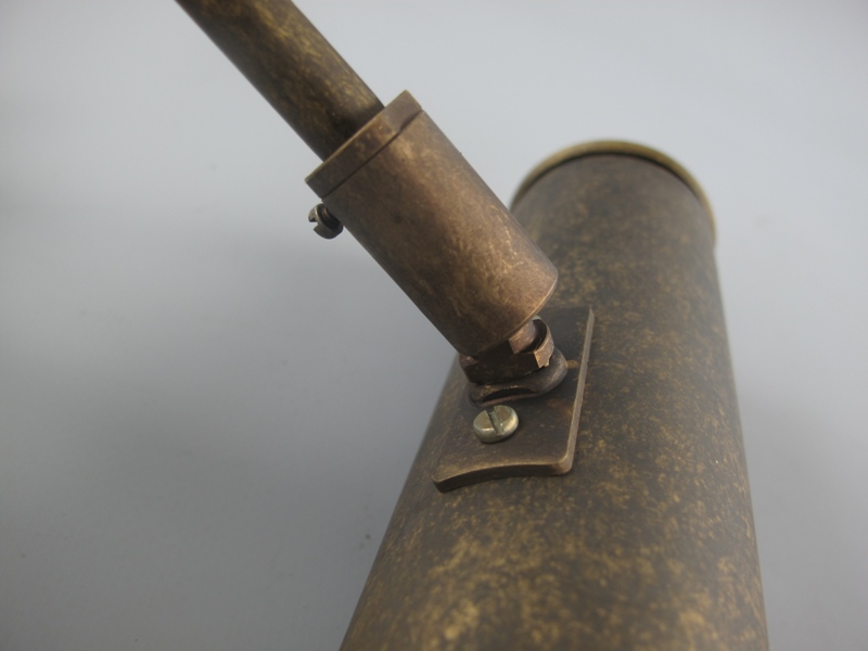 Bilderlampe Messing brüniert 1-Fassung B.20cm
