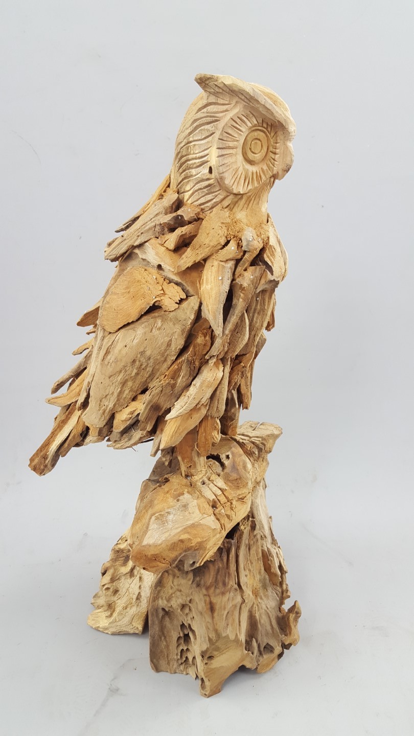 (*) *NT Uhu Teak H.58-60cm