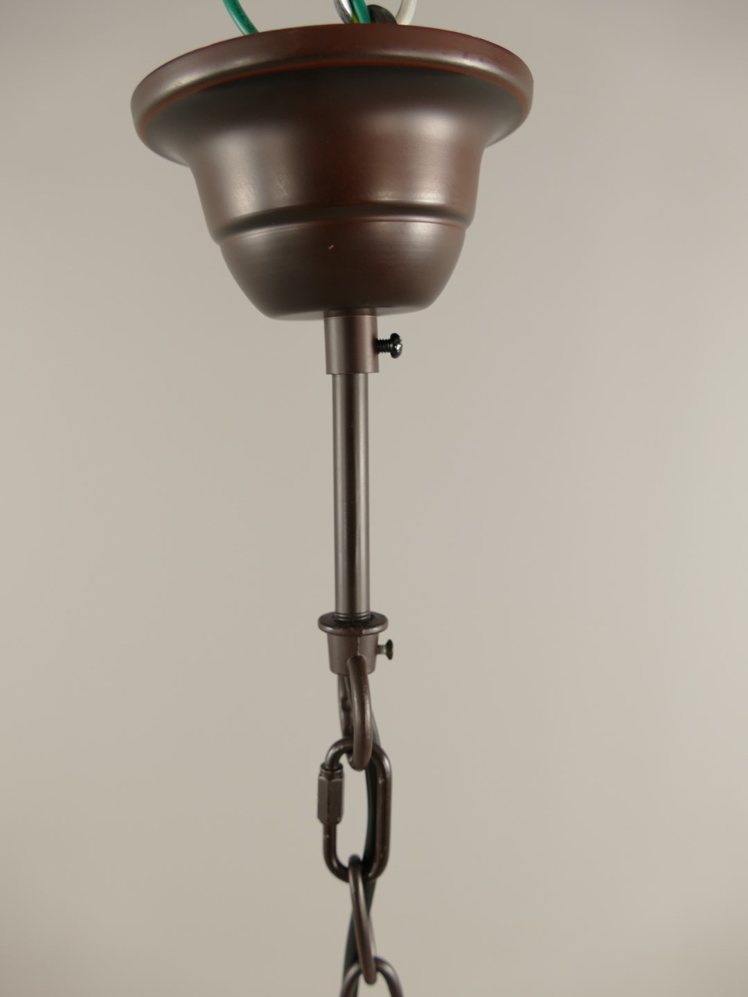 Gehange=E27 für Lampenschirme BRONZE farb. H.85cm