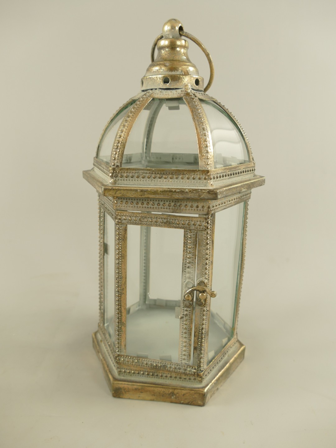 (*)Laterne Eisen rustikal farb. Set/3 H.31/43/60cm