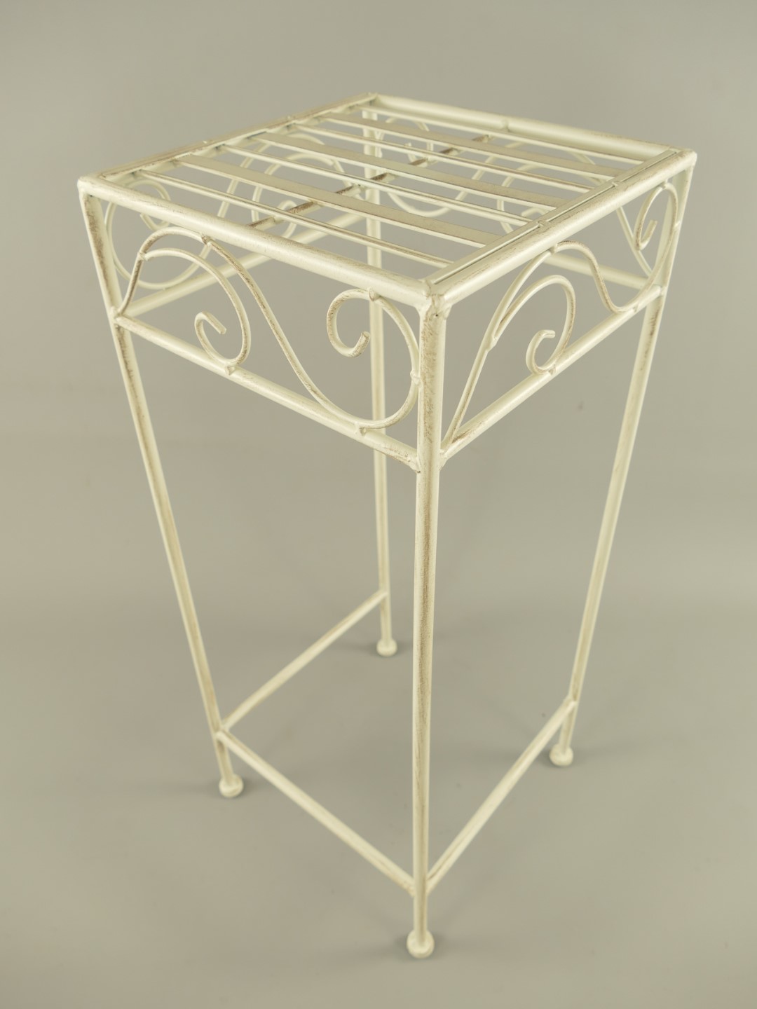 Tisch Eisen rustikal weiss Set/3 H.50-70cm
