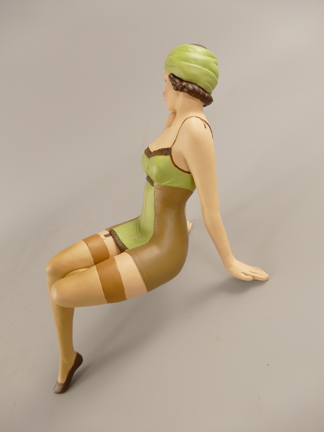 Badepuppe Polystein farbe H.32cm