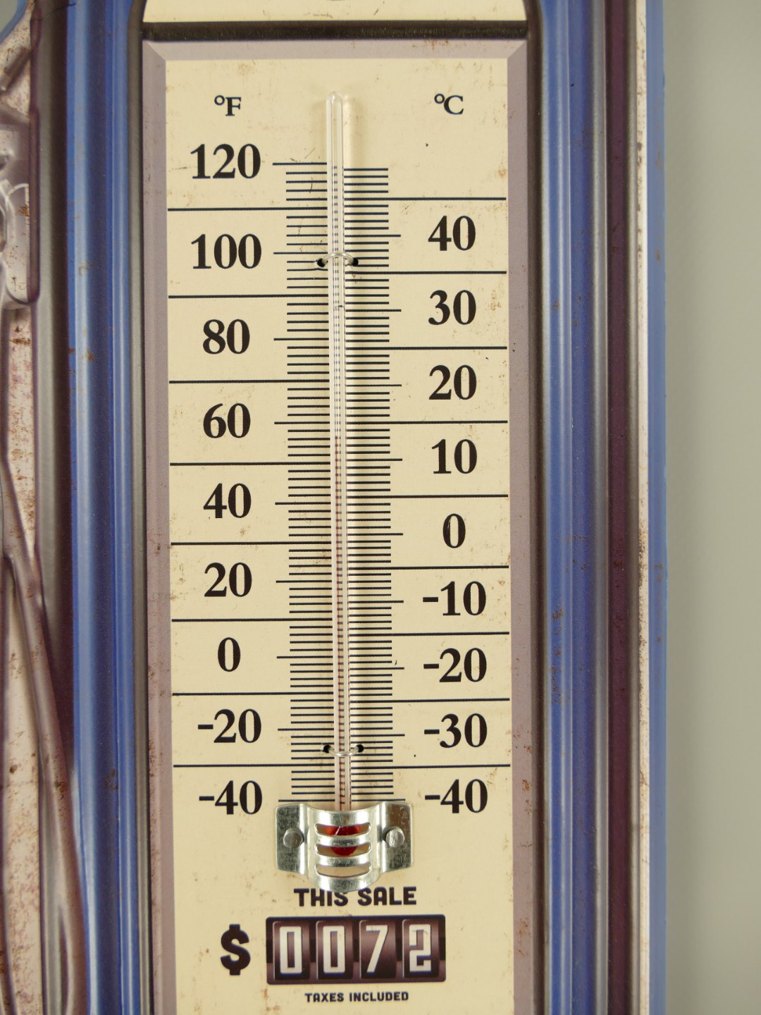 Thermometer Eisen Garage H.48cm