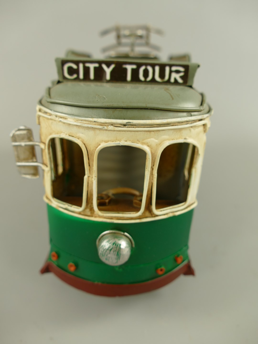 Straßenbahn Antik Eisen L.31x16cm