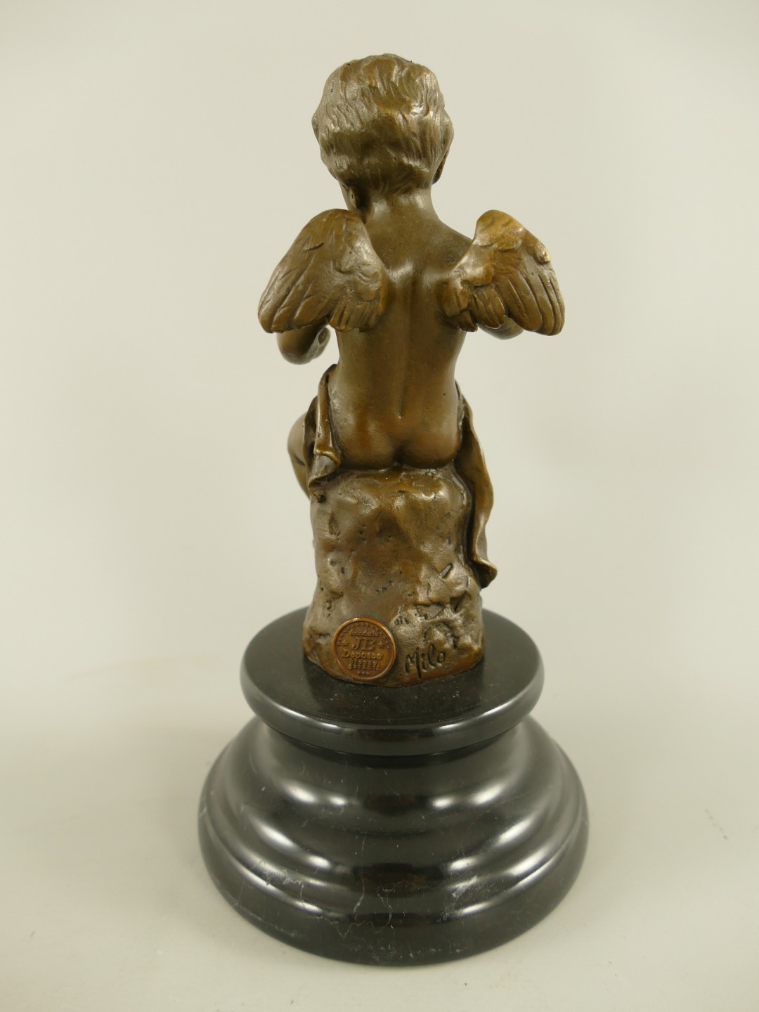 *RAUS*PREIS* Figur Bronze Engel mit geige H.18cm