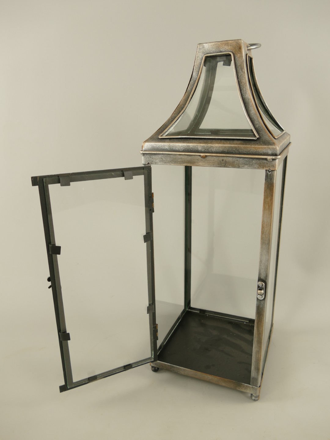 Laterne rustikal Eisen farbe H.44cm