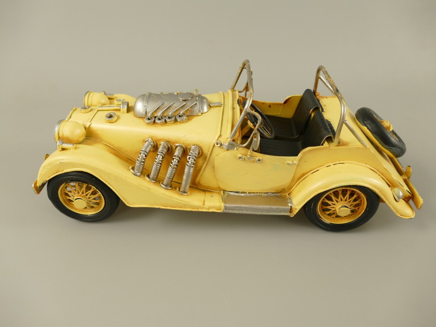 Auto Antik Eisen gelb L.28cm