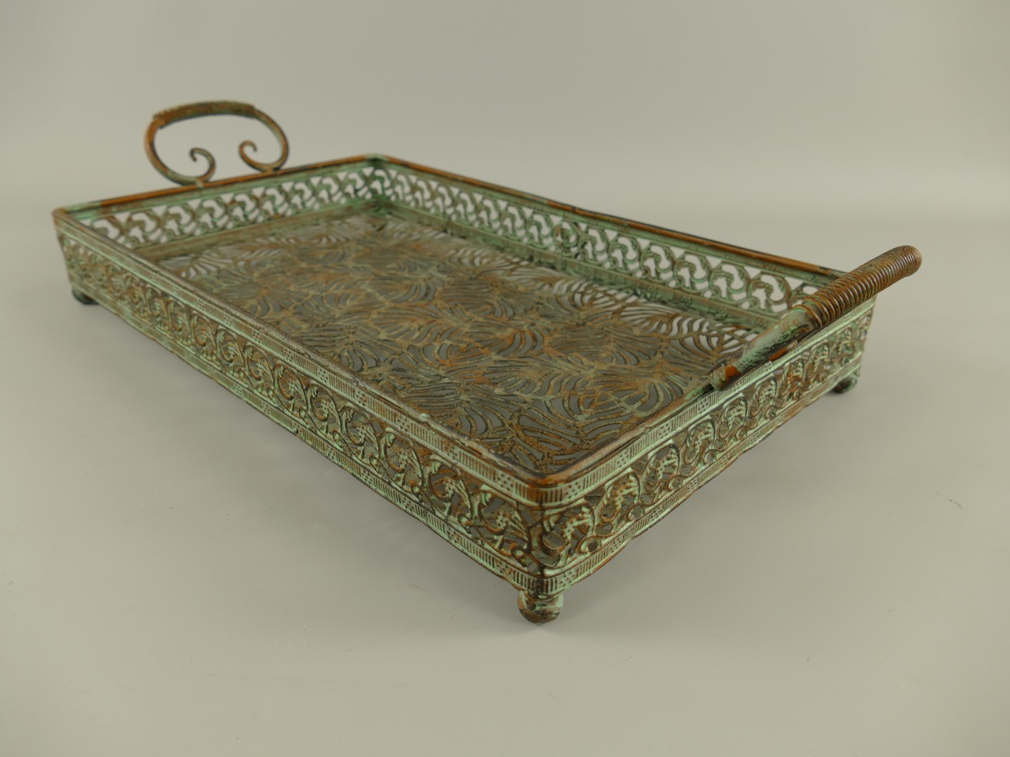 Tray Set/2 Eisen farbig L.46/55cm SET!!
