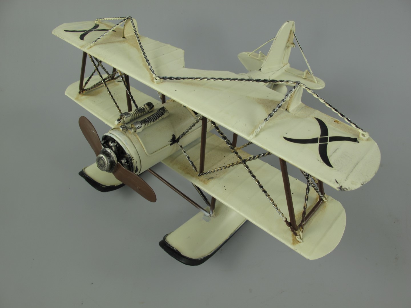 Wasserflugzeug Antik Eisen L.27x32cm