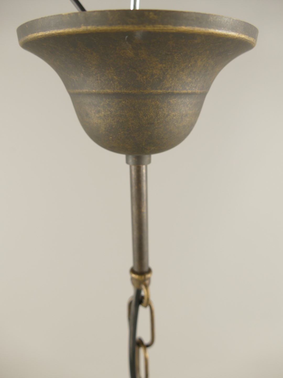 Gehänge Messing brüniert o.Schirm Gh.8**GUß-H.70cm