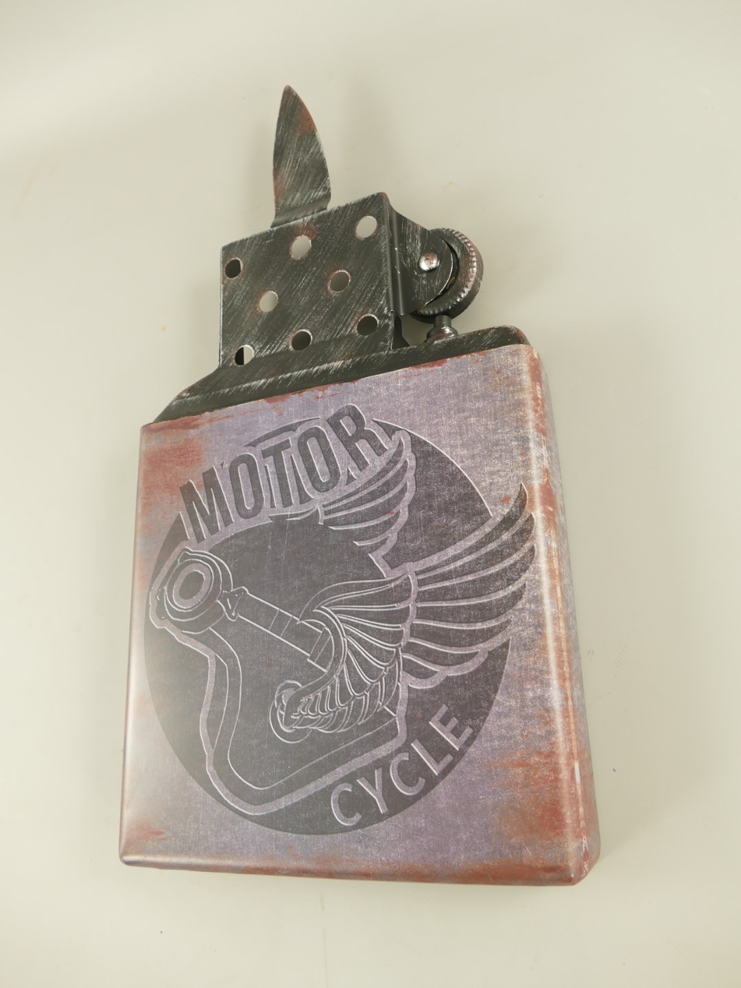 Wandschild(Gestanzt) Feuerzeug Motor Cycle H.58cm