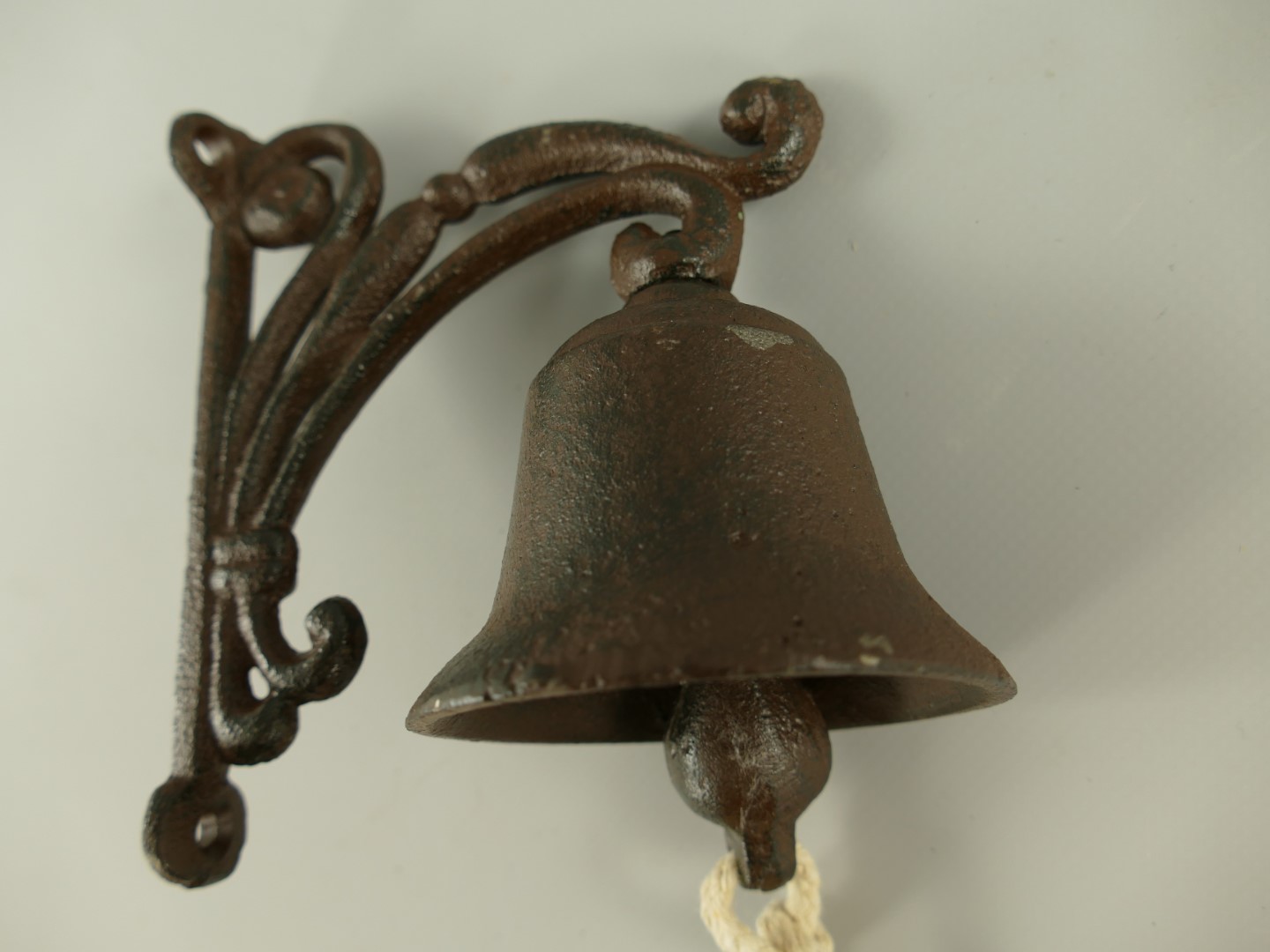 Wandglocke Gußeisen rustikal braun H.14x9cm